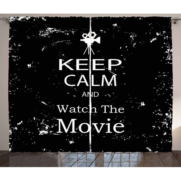 7x10 FT Keep Calm Vinyl Photography Background Backdrops,Watch The Movie Quote for Film Buffs Grungy Weathered Backdrop with Old Camera Background Newborn Baby Portrait Photo Studio Photobooth Props